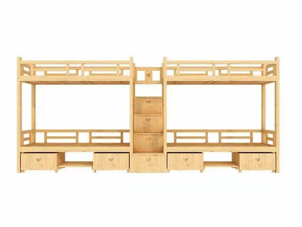 原木多功能雙層床  XS-B9060